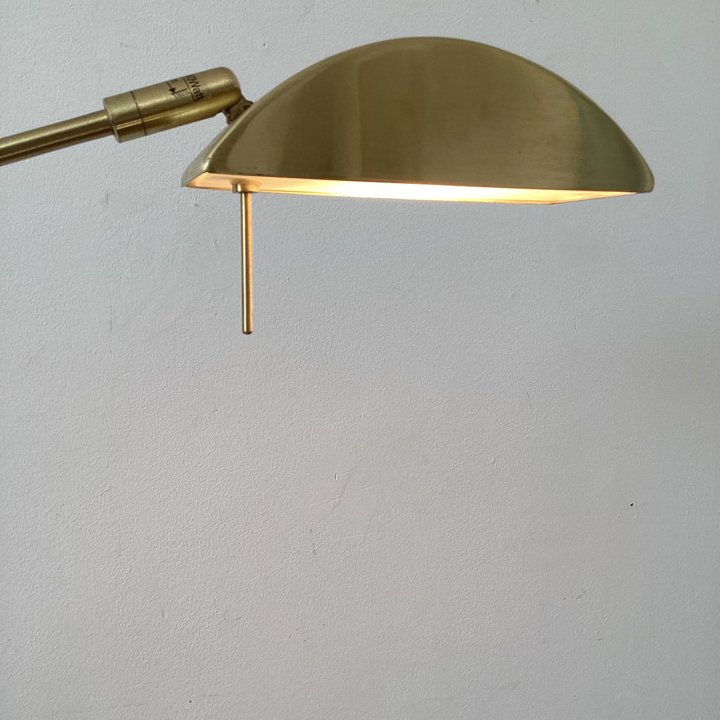 Golden lucid floor lamp