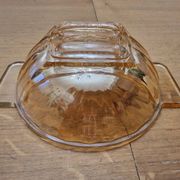 Huilor green cross glass bowls from the 1960s (sale x 5)