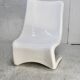 "Space age" armchair. Fiberglass. White lacquered. circa 1970