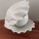 Lampe coquillage blanche grand modèle