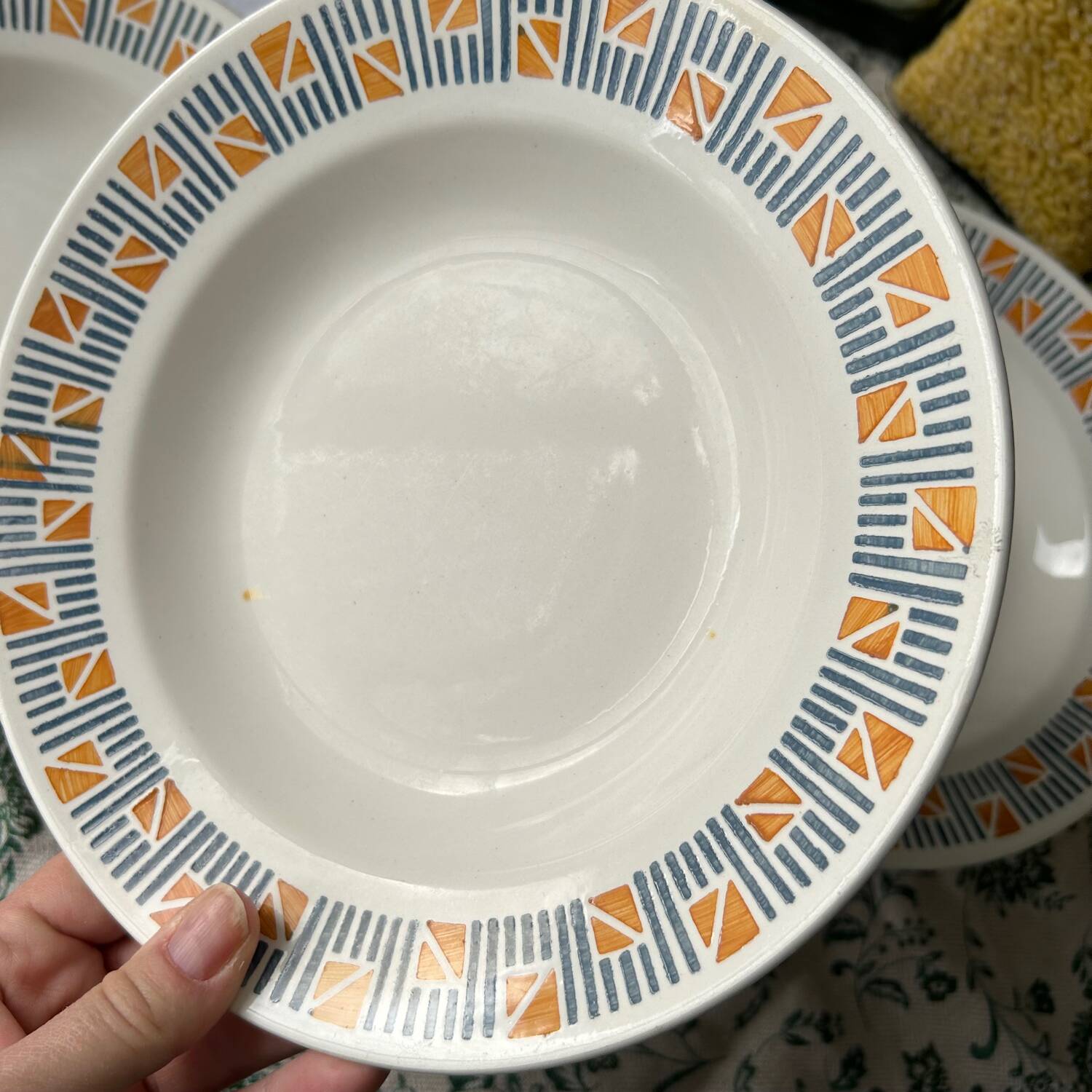 Lot 10 assiettes creuses Dolly Faïencerie Nouvelle