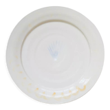 Yellow artisanal shellfish plate