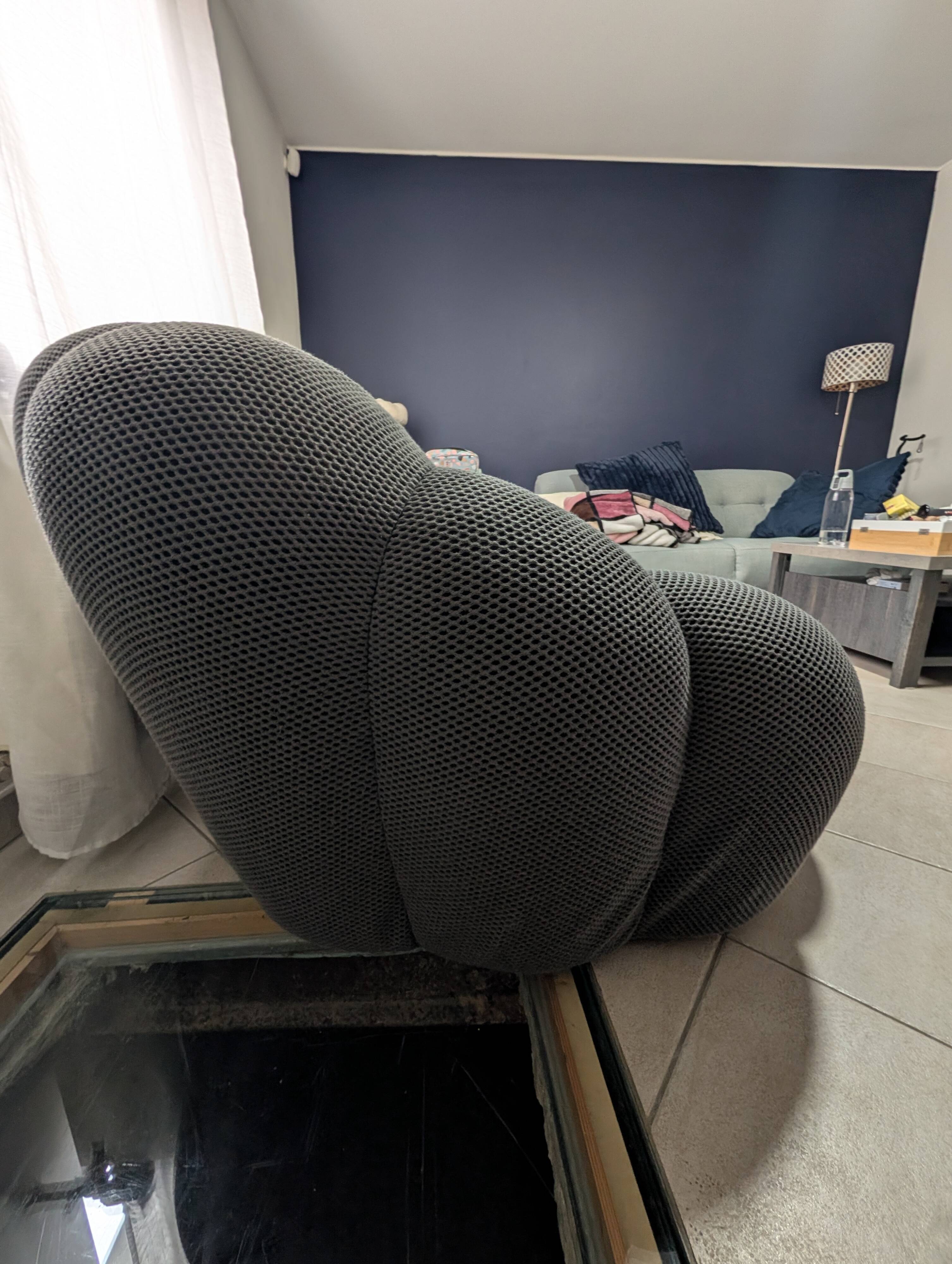 Bubble 2-seater sofa by Sacha Lakic for Roche Bobois – 3D Grey fabric