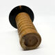1960s modernist wooden candlestick, Germany