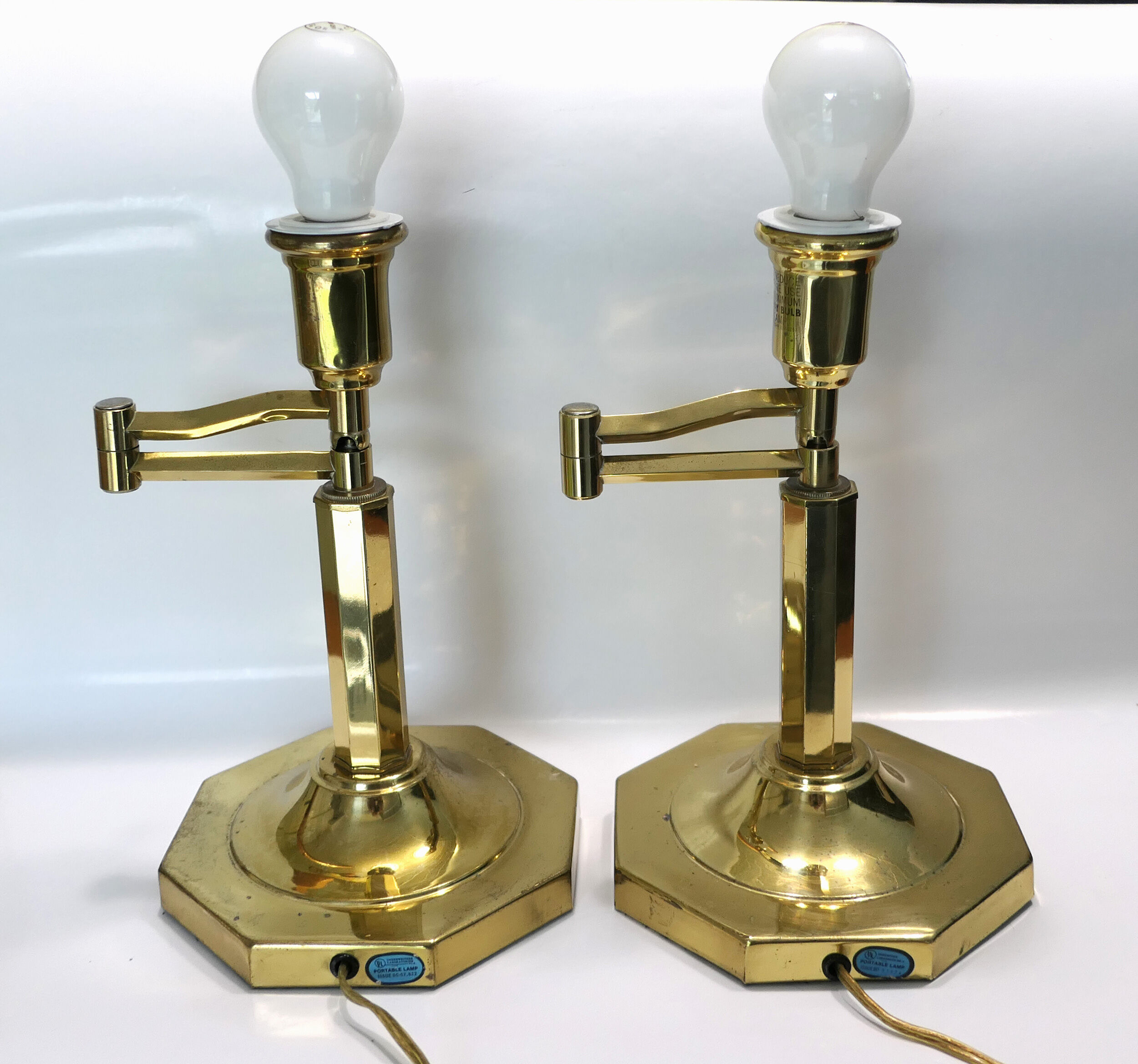 Pair of Hollywood Regency USA 1980's