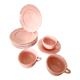 Lot of pink tableware "Faience de Salins" made in France