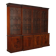 Large antique mahogany library with glass doors 19th Century