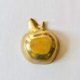 Brass apple trinket bowl
