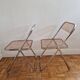 Pair of vintage Plia design chairs by G. Pipette for Castelli from the 60s
