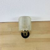 50s brass wall light, chiseled