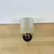 50s brass wall light, chiseled