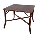 Old bamboo table 70 by 70