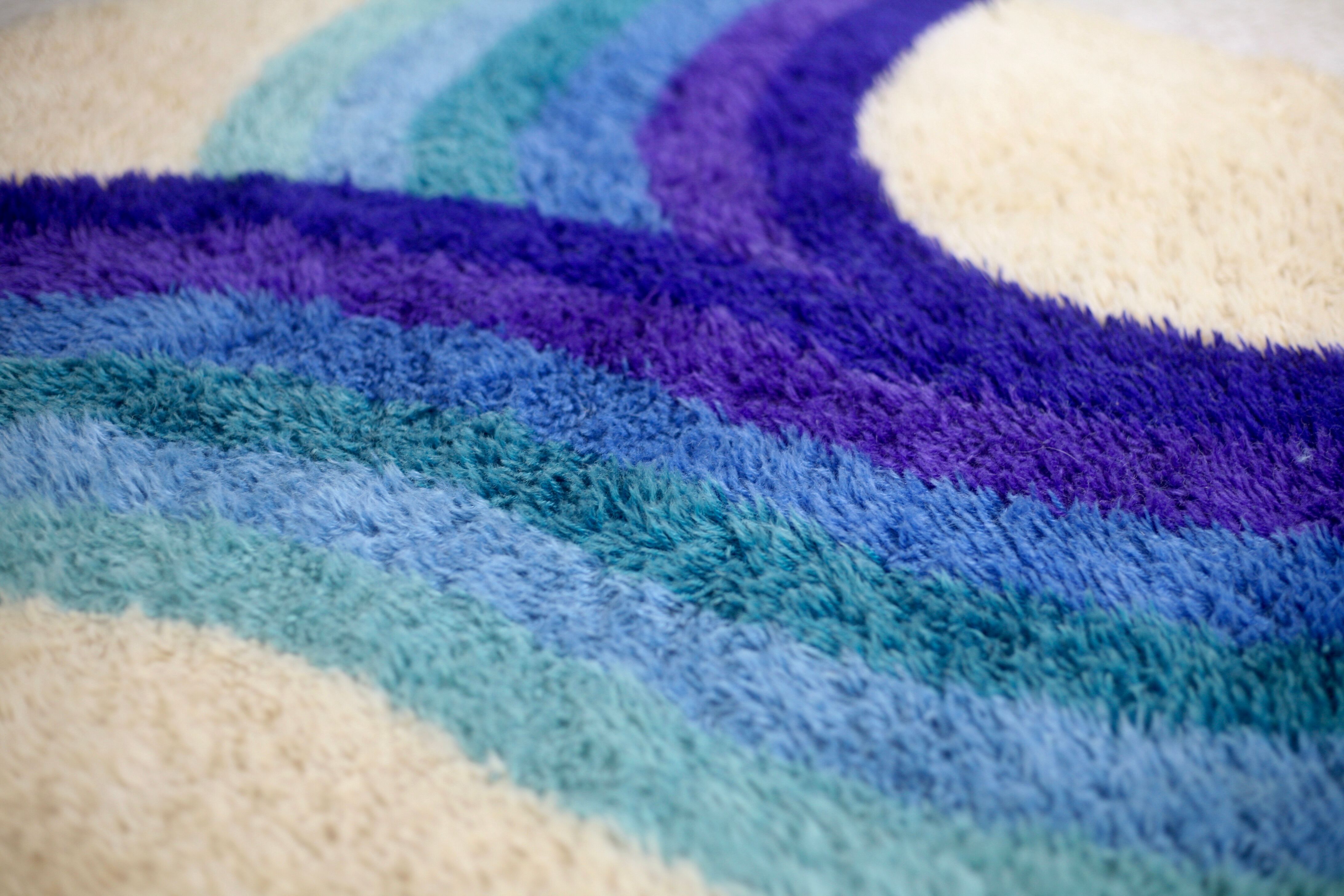 Carpet "Rainbow", Edition Desso, wool, circa 1970