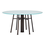 German avant-garde geometric round dining table 1980