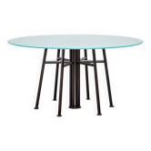 German avant-garde geometric round dining table 1980