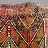 Vintage Turkish Mini Kilim 90x49 cm Wool Small Kelim Runner, shabby Chic