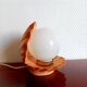 Vintage 1980s shell lamp