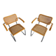 Vintage cantilever chairs attributed to Marcel Breuer 'Cesca' chair - 1970s - set of 2