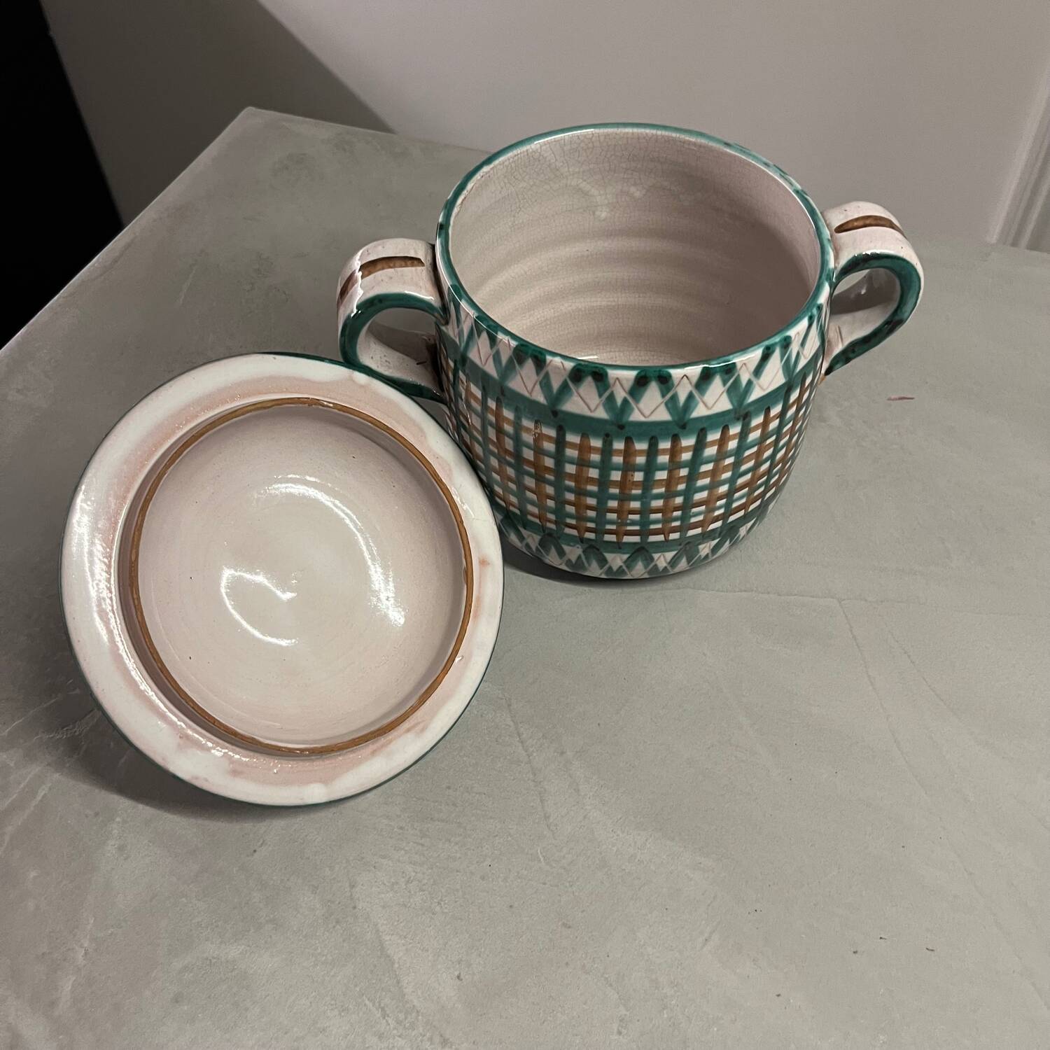 Robert Picault ceramic soup tureen or lidded pot