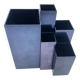 Vases modulaires en métal – bleu pétrole, 1980s