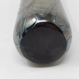 Vase en verre irisé