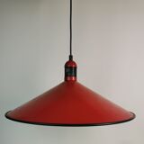 Suspension en métal rouge, années 80