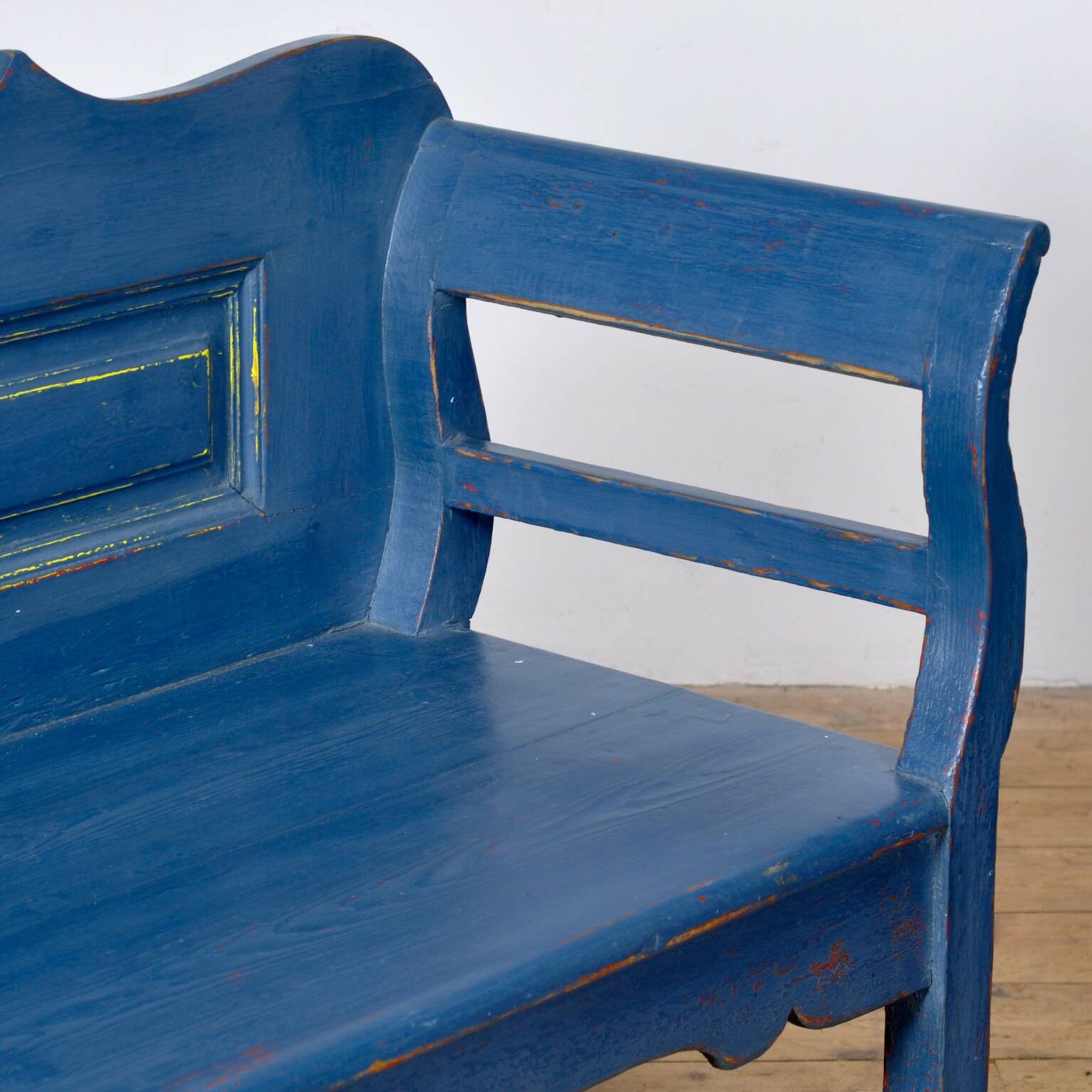 Banc en pin ancien, années 1900