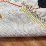 Tapis en laine petit taille fait main taille 100 x 200 cm