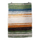 Tapis artisanal tissé main en coton recyclé