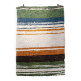 Tapis artisanal tissé main en coton recyclé