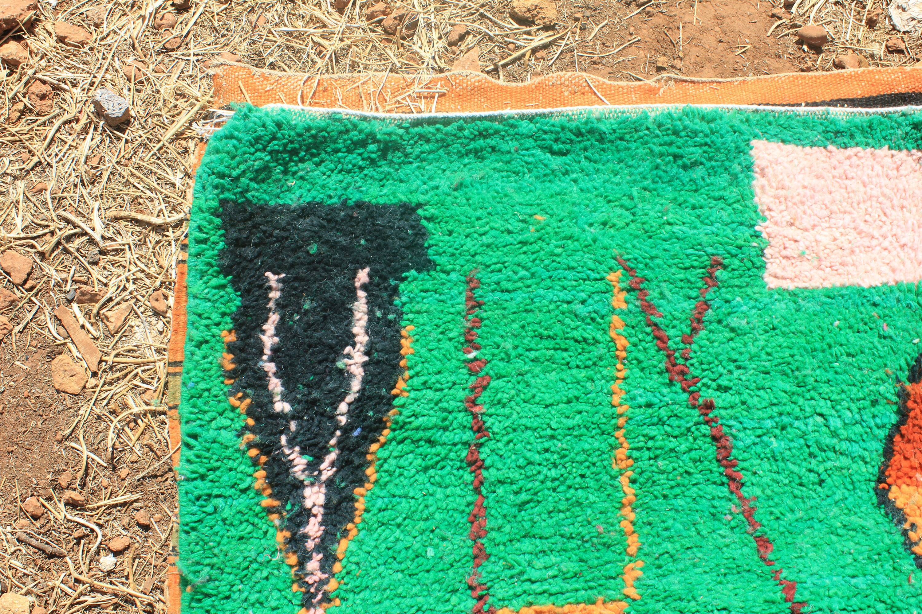 Handmade traditional carpet 250cm x 150cm Moroccan