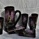 Carafe et six verres Vallauris
