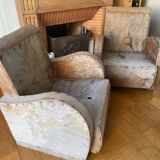 Wooden club chair