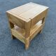 Pair of bedside tables vintage solid elm home revived bedside table