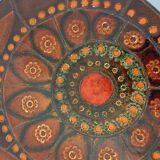 Vintage round coffee table from the 60s 70s by Raymond Corroyez in ceramic
