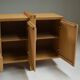 Large brustalist oak sideboard, Belgium.