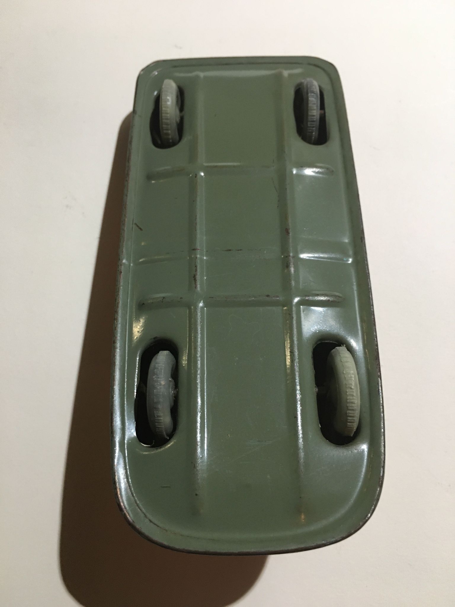 Mercedes miniature car in lithographed sheet metal