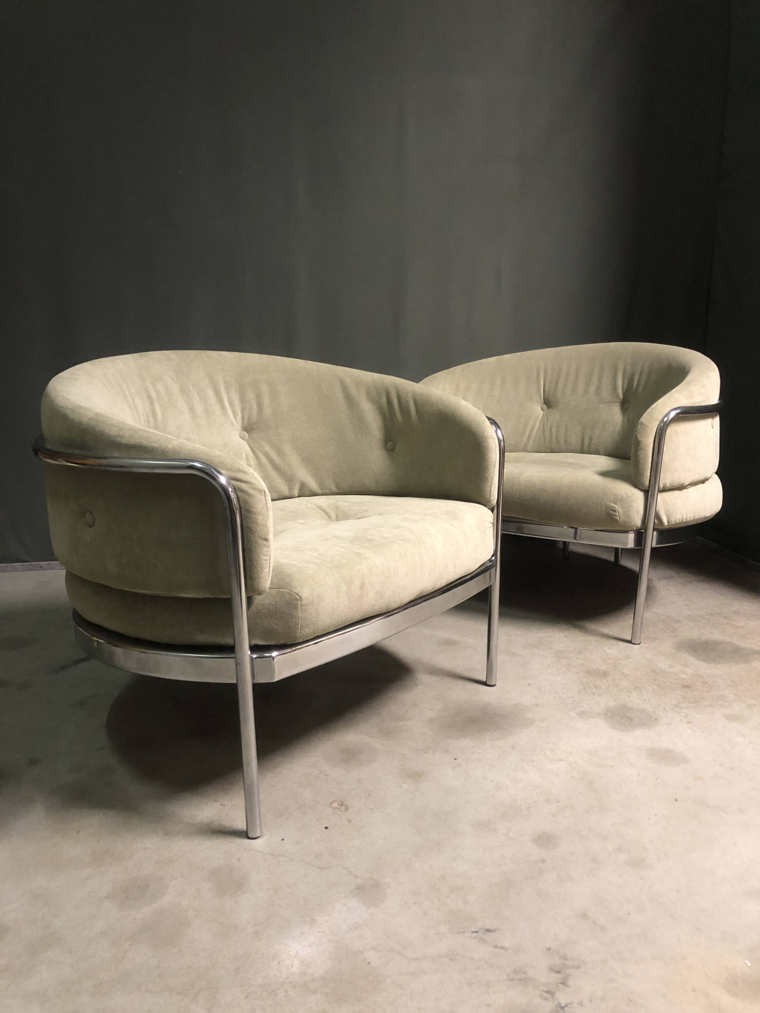 Pair of hans ell sz18 lounge chair for 't spectrum. netherlands, 1970's.
