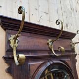 Coat rack - Napoleon III wardrobe in walnut and brass