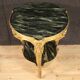 Gilded and lacquered faux marble living room coffee table