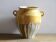 Large Antique French Confit Pot with Yellow Glaze