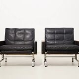 Poul Kjaerholm Early Pair of PK31 Chairs for E. Kold Christensen 1958