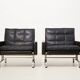 Poul Kjaerholm Early Pair of PK31 Chairs for E. Kold Christensen 1958