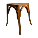 Vintage curved wooden stool