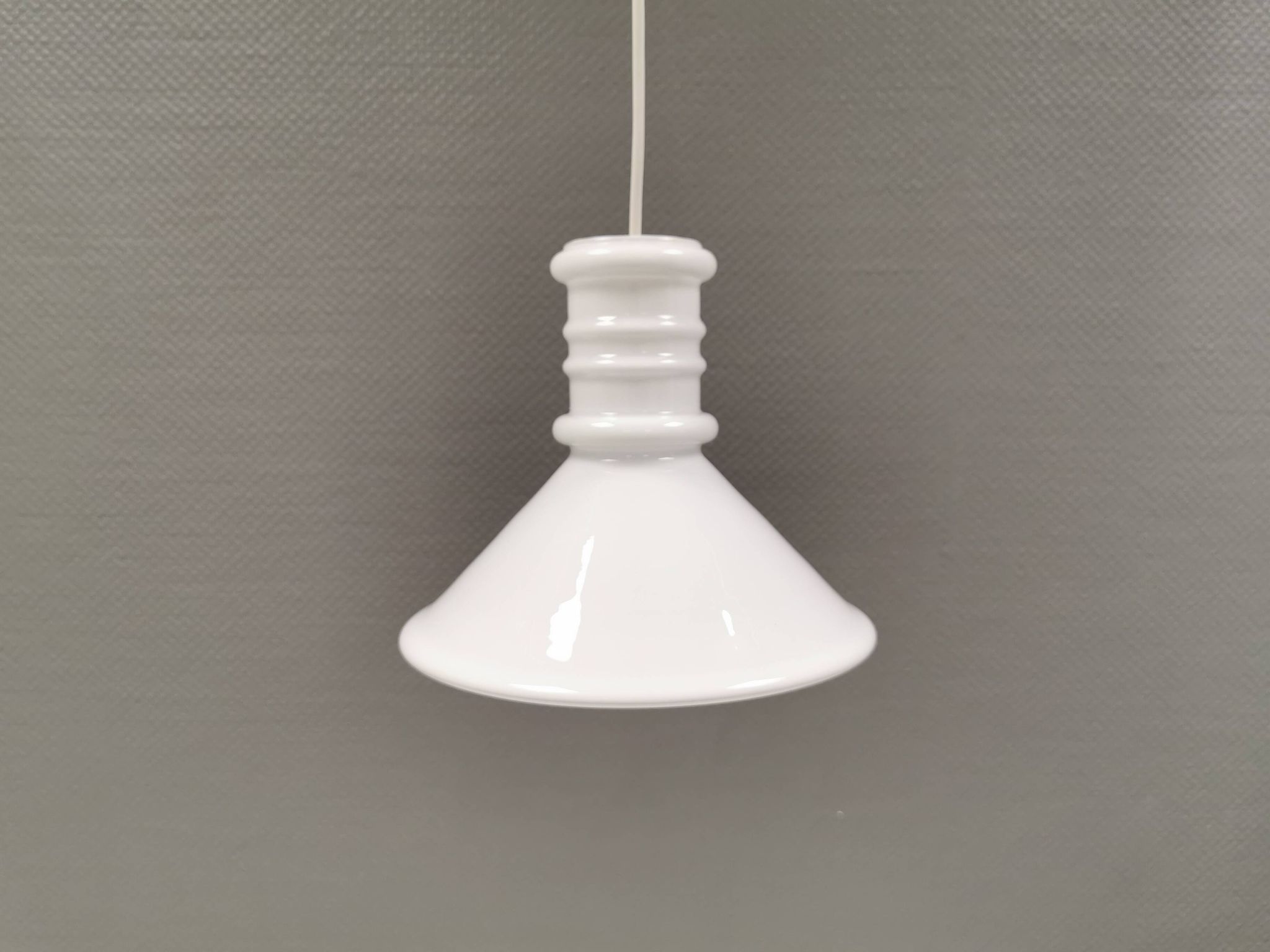 Hanging lamp designed by Sidse Werner for Danish Holmegaard, model apothecary 1980s.