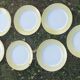 7 vintage flat plates Orches moulin de loups