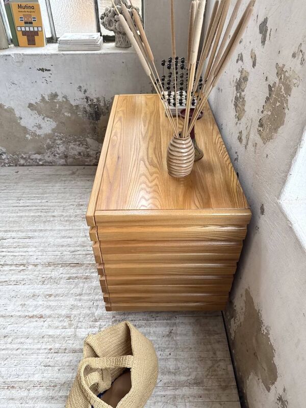 Commode en orme massif Maison Regain