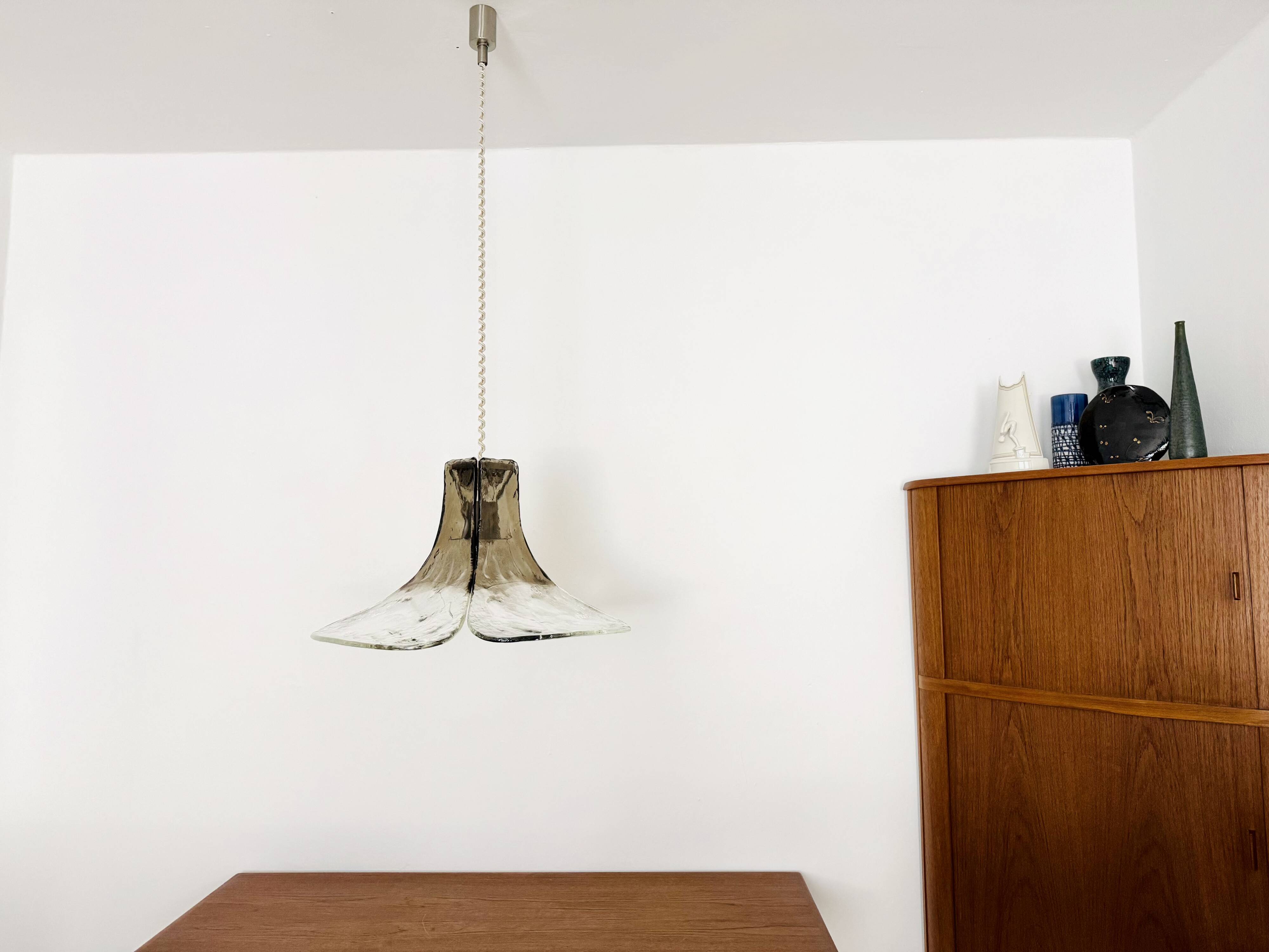 Murano Glass Pendant Lamp by Carlo Nason for Mazzega