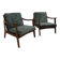 Pair of vintage Scandinavian armchairs – 1960s/70s