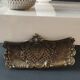Purse style Rocaille/Napoleon III in aged gold patina brass